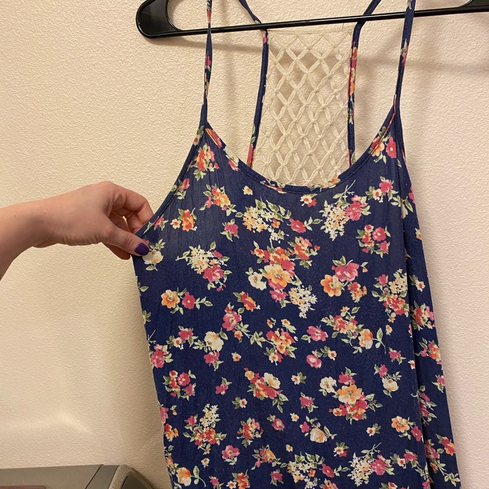 Tropical/floral tank top